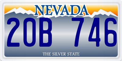 NV license plate 20B746