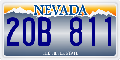 NV license plate 20B811