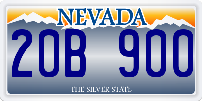 NV license plate 20B900