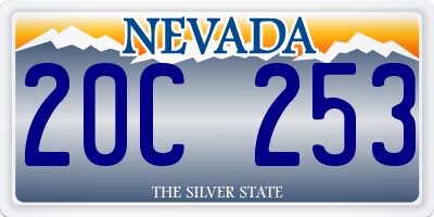 NV license plate 20C253