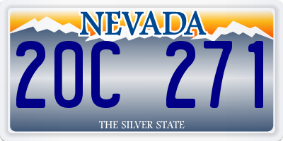 NV license plate 20C271