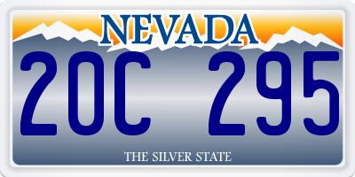 NV license plate 20C295