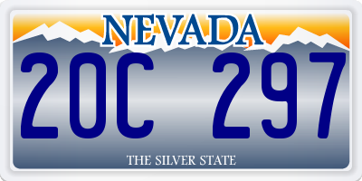 NV license plate 20C297