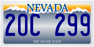 NV license plate 20C299