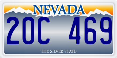 NV license plate 20C469
