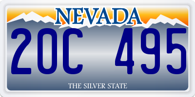 NV license plate 20C495