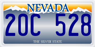 NV license plate 20C528