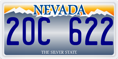 NV license plate 20C622