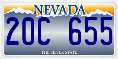 NV license plate 20C655