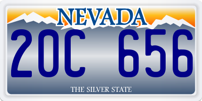 NV license plate 20C656