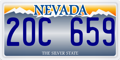 NV license plate 20C659