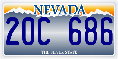 NV license plate 20C686