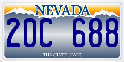 NV license plate 20C688