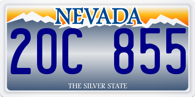 NV license plate 20C855