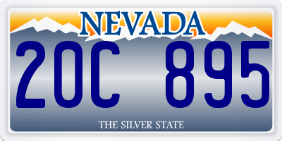 NV license plate 20C895