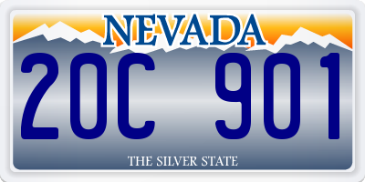 NV license plate 20C901