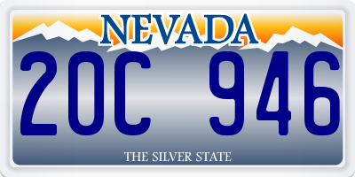 NV license plate 20C946