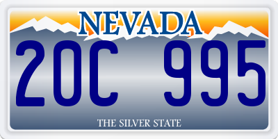 NV license plate 20C995