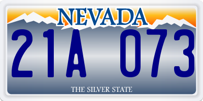 NV license plate 21A073