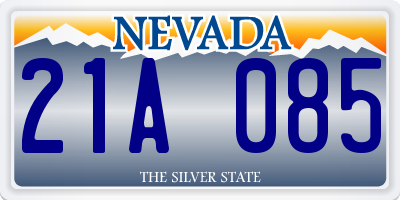 NV license plate 21A085