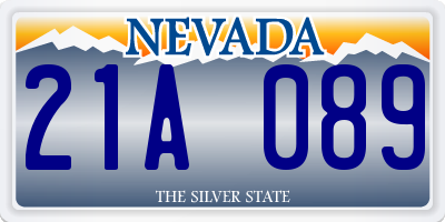 NV license plate 21A089