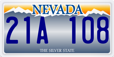 NV license plate 21A108