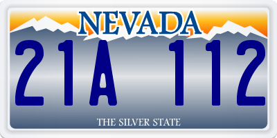 NV license plate 21A112