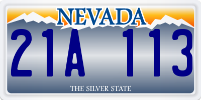 NV license plate 21A113