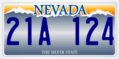 NV license plate 21A124