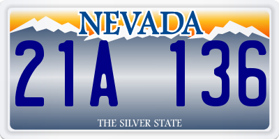 NV license plate 21A136