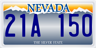 NV license plate 21A150