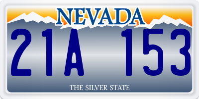 NV license plate 21A153