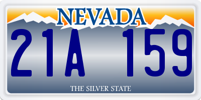 NV license plate 21A159