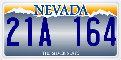 NV license plate 21A164