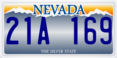 NV license plate 21A169