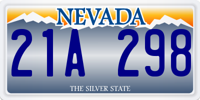 NV license plate 21A298