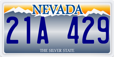 NV license plate 21A429