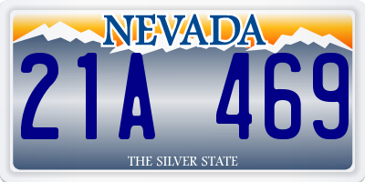 NV license plate 21A469