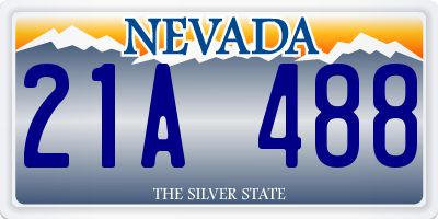 NV license plate 21A488