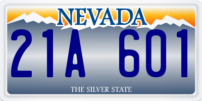 NV license plate 21A601