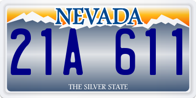 NV license plate 21A611