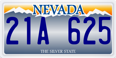 NV license plate 21A625