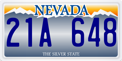 NV license plate 21A648