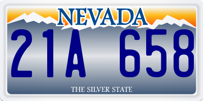NV license plate 21A658