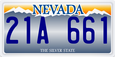 NV license plate 21A661