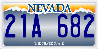 NV license plate 21A682