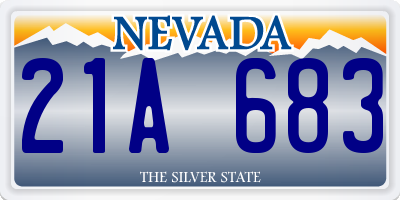 NV license plate 21A683