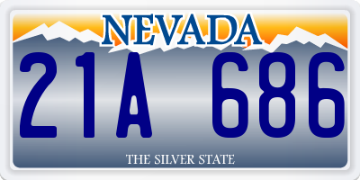 NV license plate 21A686