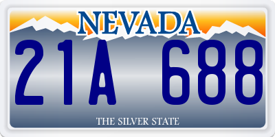 NV license plate 21A688