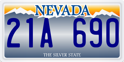 NV license plate 21A690